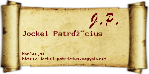 Jockel Patrícius névjegykártya